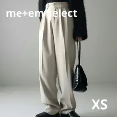me+em selectミームセレクト太ベルトハイウエストカラータックスラックス
