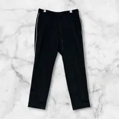 WEGO サイドライン ジャージ ブラック ストレート ウエストゴム Mサイズ