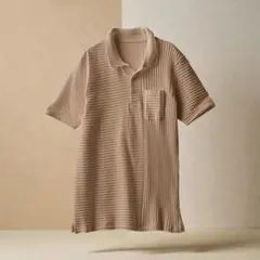 ❣️新品未使用❣️DoCLASSE ポロシャツ Lベージュ　ナノファインリンクスポロのサムネイル