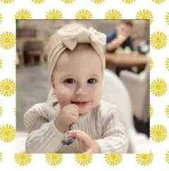 【3個セット 】ベビー ヘアバンド ソフト くすみ リボン 可愛い ヘアゴム