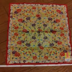 沖縄製 大判 紅型 ハンカチ　風呂敷にも　綿100%　古紅型　新品未使用　3枚