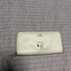 COACH コーチ F53773 スヌーピー 長財布 ホワイト - メルカリ