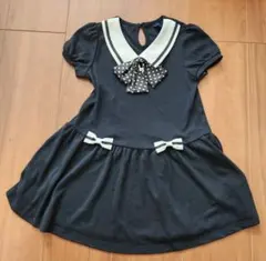 CHOPIN deux セーラー襟ドットリボン ワンピース 110サイズ