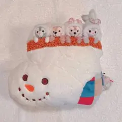 【お顔厳選・未使用】ダッフィー　ウィンターホリデー　クッション　シェリーメイ