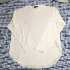 URBAN RESEARCH ホワイト長袖カットソー メンズ、Lサイズ