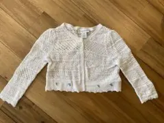 Ralph Lauren 18M 刺繍入りホワイトカーディガン