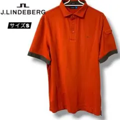 J.LINDEBERG カーキ系　半袖ポロシャツ サイズS