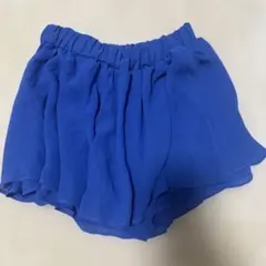 フレアスカート 青色　インパン付きのサムネイル