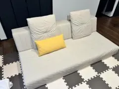 【HAREM】つみきソファ サイズW1800 メランジアイボリー