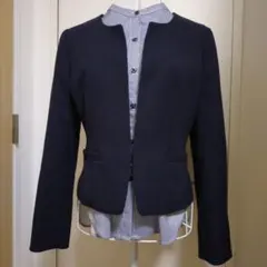 着用少 coup de chance ネイビー ノーカラージャケット 38