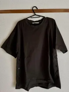GRANDMA MAMA DAUGHTER グレー Tシャツ サイドボタン付きのサムネイル