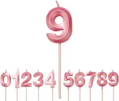 誕生日 ろうそく お誕生日キャンドル おしゃれ 数字 バースデーキャンドル 9歳
