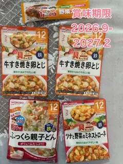 WAKODO 離乳食4袋　glicoカレー1包