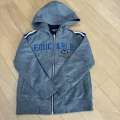 コムサイズム　EDUCABLE フード付きパーカー 100cm~ グレー
