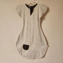 ボーダー柄　ベビースワドル　おくるみ　Mサイズ