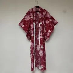 Hello Kitty キティー　浴衣 レッド 赤 花柄　キッズのサムネイル