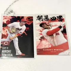 プロ野球チップス　第1弾　第2弾 広島東洋カープ 床田寛樹選手 E.モンテロ選手