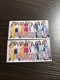 IZ*ONE グループ写真 ステッカー 2枚セット