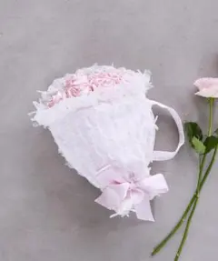 Maison de FLEUR フラワーブーケポーチ　ライトピンク　花束バッグのサムネイル