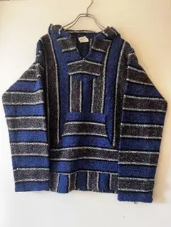 No.5310 L 海外製 SUNSPECSメキシカンパーカー 青系ボーダー**