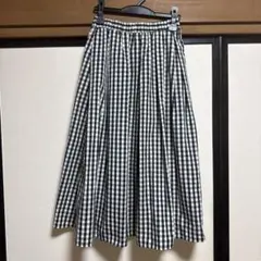 GU ギンガムチェック　フレアスカート　Mサイズ　未使用　美品