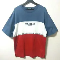 【U.S.POLO ASSOCIATION】トリコロール 半袖 tシャツ 3L