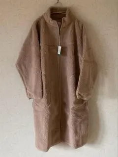 【新品未使用品】FREAK'S STORE ベージュ ボアフリースロングコートのサムネイル