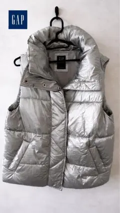 GAP シルバー ダウンベスト