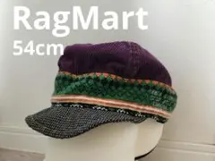 【RagMart】ラグマート　帽子54cm　ゴム紐　秋冬キャップ　コーデュロイ