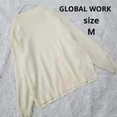 グローバルワーク/メルティスタンドスリットプルオーバー洗えるニット長袖セーター
