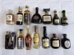 【美品15本セット・希少】お酒 ミニボトル まとめ売りミニチュア ミニチュアボトルのお酒 （小瓶／ミニボトル）まとめ売り15本 - メルカリ
