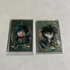 僕のヒーローアカデミア　緑谷出久　パブミラー風アクリルステッカー　2種セット
