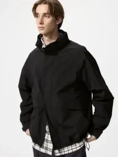 完売品 UNIQLO ウィンドプルーフスタンドブルゾン Mサイズ BLACK