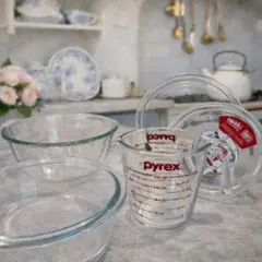 Pyrex　パイレックス 計量カップ　ボウル　深型ディッシュ５点セット