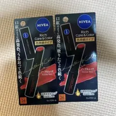 花王 ニベア　リッチケア＆カラーリップ　色持続タイプ　ノーブルレッドのサムネイル