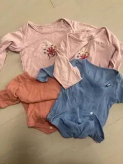 ベビーシャツ肌着 80cm 4枚セット ユニクロ 80下着 ロンパース