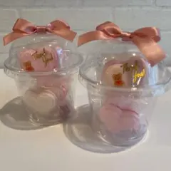 マカロンパーツ　ハート6個入り×2セット①