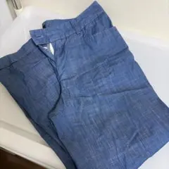 グリーンレーベル　デニムカラー　膝丈パンツのサムネイル