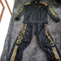 Adidas/ゴールドプリント/上下セット