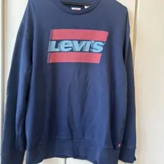 Levi's クルーネック スウェット ネイビー Mサイズのサムネイル