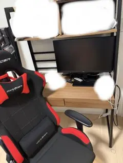 【在宅ワーク3点セット】ゲーミングチェア＋ラック付きデスク＋モニター