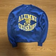 80s USA製 カレッジスウェット リバースウィーブ 3段プリント