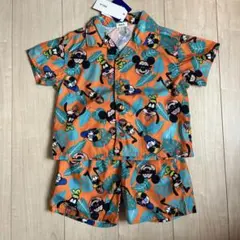 新品　RELA. ディズニー柄　半袖シャツ　パンツ　セットアップ　100cm