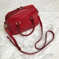 ANAYI☆オレンジ ダブルファスナー ショルダーバッグ - メルカリ