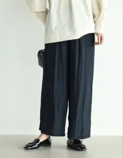 Vin リラックスワッシャーワイドパンツ