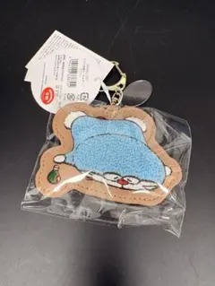 桜 100%ドラえもんフレンズ展 サガラ刺繍キーホルダー 桜ドラえもん