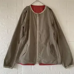 S Max Mara ナイロン ジャケット グレー 赤 リバーシブル