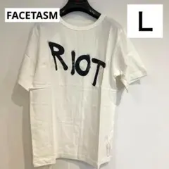 RIOTライオット FACETASM ファセッタズム 半袖 Ｔシャツ ホワイト