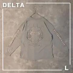 WILDWOOD トライバルロンT 両袖プリント DELTA製 グレー Y2Kのサムネイル