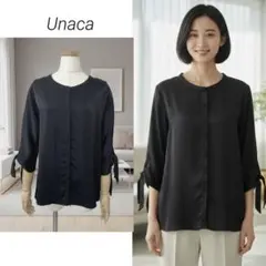 Unaca 袖リボン シャツ ブラウスのサムネイル